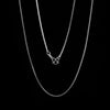 925 Silver necklace chain Fine clavicle chain silver plated box chain female clavicle snake bones chain