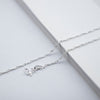925 Silver necklace chain Fine clavicle chain silver plated box chain female clavicle snake bones chain