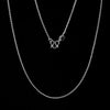 925 Silver necklace chain Fine clavicle chain silver plated box chain female clavicle snake bones chain