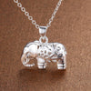 925 Stamped Silver cute elephant pendant Necklace For Women  designer Jewelry Wedding party gifts streetwear