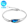 New Fashion 925 Sterling Silver Bracelet Women Elegant Crystal Bracelets Fine Jewelry Wholesale Brand BSW430