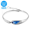 New Fashion 925 Sterling Silver Bracelet Women Elegant Crystal Bracelets Fine Jewelry Wholesale Brand BSW430