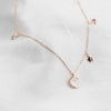 New Fashion 925 Sterling Silver Choker Necklace Hot Sale Trendy Romantic Star Moon Short Chain Women Pendant Charm Necklace