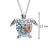 Accessories One Big and One Small Turtle Pendant Necklace for Women Cute Animal Necklace Party Gift Jewelry