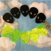 Alien Short Necklace Clear Black Acrylic Necklace Night Club Punk Hyperbole Acrylic Pendant Neckalce for Women