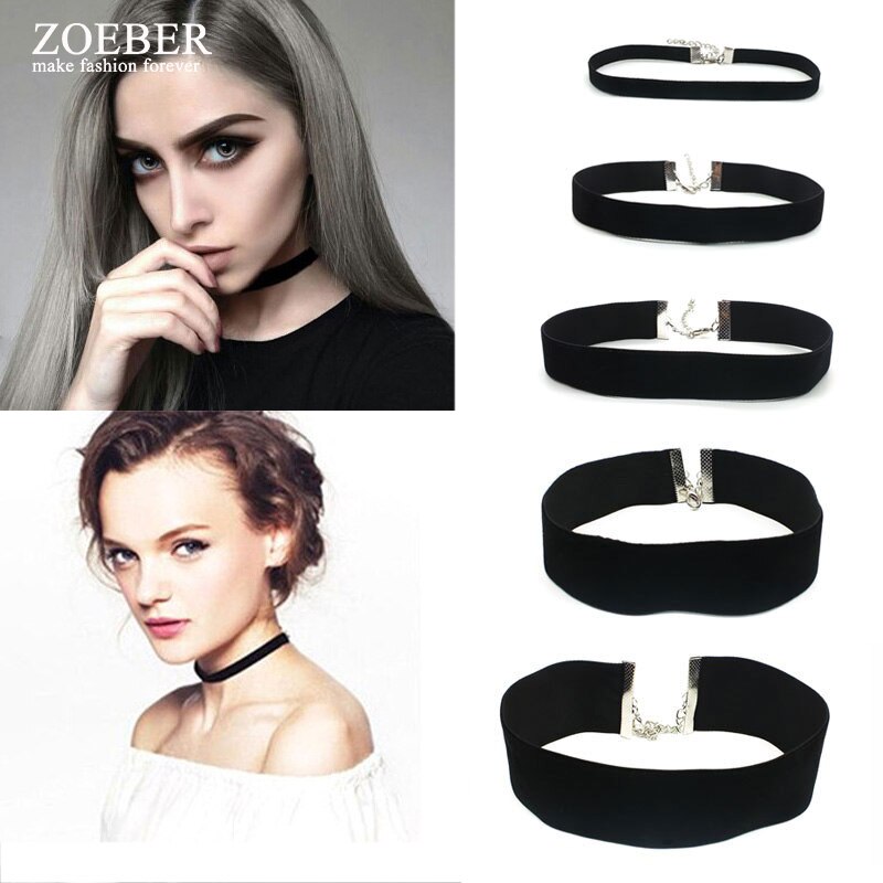 Bead Choker Necklace Black Leather Rope Muli Necklace Metal Bead Short Bowknot Necklace Gifts Women Female
