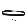 Bead Choker Necklace Black Leather Rope Muli Necklace Metal Bead Short Bowknot Necklace Gifts Women Female