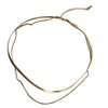 Chic Simple Girls Delicate Box Chain and Herringbone Chain Necklace Double Layer Choker 1425Y