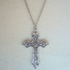 Christian Necklaces for Women Wen Gift Vintage Gothic Cross Pendant Long Chain Necklace Choker Goth Punk Jewelry