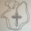 Christian Necklaces for Women Wen Gift Vintage Gothic Cross Pendant Long Chain Necklace Choker Goth Punk Jewelry