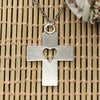 Cross Heart Cut Pendants Round Cross Chain Short Long Mens Womens DIY Silver Color Necklace Jewelry Gift
