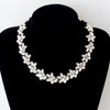 Crystal Glass Stone Necklace Party Short Goth Jewelry for Women 309