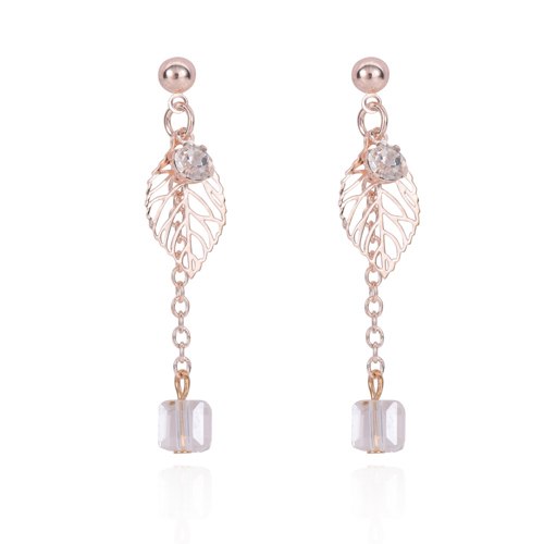 New Fashion Design Shiny Crystal Gold Color Pendant Enamel Statement Dangle Earrings Jewelry For womene0186