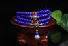 New Fashion Dyed Lapis Bracelets Beads Tibetan Buddhist 108 Prayer Beads Necklace Gourd mala Prayer Bracelet for Meditation