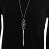 Elegant Long Tassel Pendant Necklace For Women  Big Rhinestone Glass Sweater Chain Necklaces Jewelry 2022