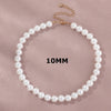 Elegant White Imitation Pearl Choker Necklaces Round Pearl Wedding Chain Necklace For Women Charm Party Jewelry Gift