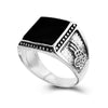 New Fashion Fashion Ring Size:8-11 Man Black Oil Painting Rings Men's Punk Jewelry Silver/Gold Ring Men Rings Jewelry
