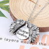 Gold Necklace Custom You are my sunshine Open Locket Sunflower Pendant Necklace For Women Free Dropshipp
