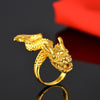 Golden Domineering Dragon Opening Ring Men and Women Personality Popular Exquisite Gift Jewelry