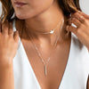 New Fashion Handmade Simple Wild Lady Peace Pigeons Gold Silver Color Necklace Thick Copper Rod Pendant necklace Jewelry Summer