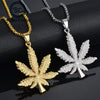 Hemp Leaf Necklace Men Women Maple Leaf Pendant Chain Necklace Friendship Gift Choker Jewelry