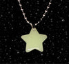 Hip Hop Natural Luminous Stone Star Shape Pendant Necklaces for Men Women Unique Gift Punk Beads Chains Neck Jewelry