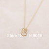 Hotting Gold Silver Plating Unique Abstract Rabbit Necklace For Nature Lover Hare Pendant