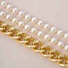 Jewelry Accessories Hyperbol Multi Layer Imitation Pearls Gold Color Alloy Chain Choker Necklace Women 2021 Elegant