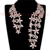 New Fashion Jewelry Cluster Crystal Pendant Choker Chunky Statement Bib Necklace