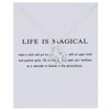 New Fashion Jewelry Life Is Magical Unicorn Horse Alloy Clavicle Statement Necklace Women Girl Chocker Necklace Pendant Necklace