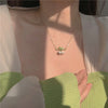 Jewelry Sweet Pastoral Bellflower Flower Paint Earrings Necklace Bracelet Set Elegant Girls Summer Party Accessories