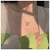 Jewelry Sweet Pastoral Bellflower Flower Paint Earrings Necklace Bracelet Set Elegant Girls Summer Party Accessories