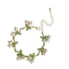 Jewelry Sweet Pastoral Bellflower Flower Paint Earrings Necklace Bracelet Set Elegant Girls Summer Party Accessories
