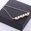 Jewelry Women's Gift Versatile Temperament Elegant Atmosphere Fresh Water Pearl Rhinestone Necklace