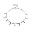 Lightning Shape Gold Silver Color Pendant Necklace for Women Girl Jewelry Boho Classic Statement Choker Necklace
