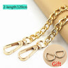Long 120cm Metal Purse Chain Strap Handle Handle Replacement For Handbag Shoulder Bag 11 Alloy Style Accessories
