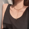 Long Tassel Double Layer Necklace Statement Hiphop Asymmetry Choker Necklace For Women Emo  Jewelry Party Gifts