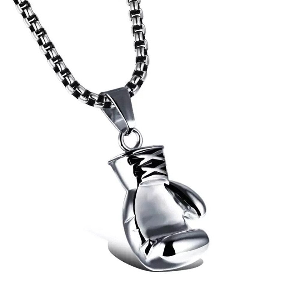Lovely Mini Boxing Glove Necklace Boxing Match Jewelry Cool Pendant For Men Boys