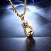 Lovely Mini Boxing Glove Necklace Boxing Match Jewelry Cool Pendant For Men Boys