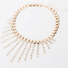 Exaggerated Shiny Rhinestone Tassels Chain Choker Necklaces Wild Geometric Clavicle Collier Femme 2021