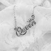 Gold-Color Queen Crown Chain Necklace Zircon Crystal Necklace Women Jewelry Birthday Present Gifts
