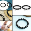 Men Bracelet Trendy Handmade Classic Strand Stone Beaded Bracelet For Men Jewelry Gift