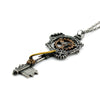 Men's Gear Key Vintage Metal Necklace Jewelry Retro Women's / Men's Pendant Necklace Steampunk Necklace