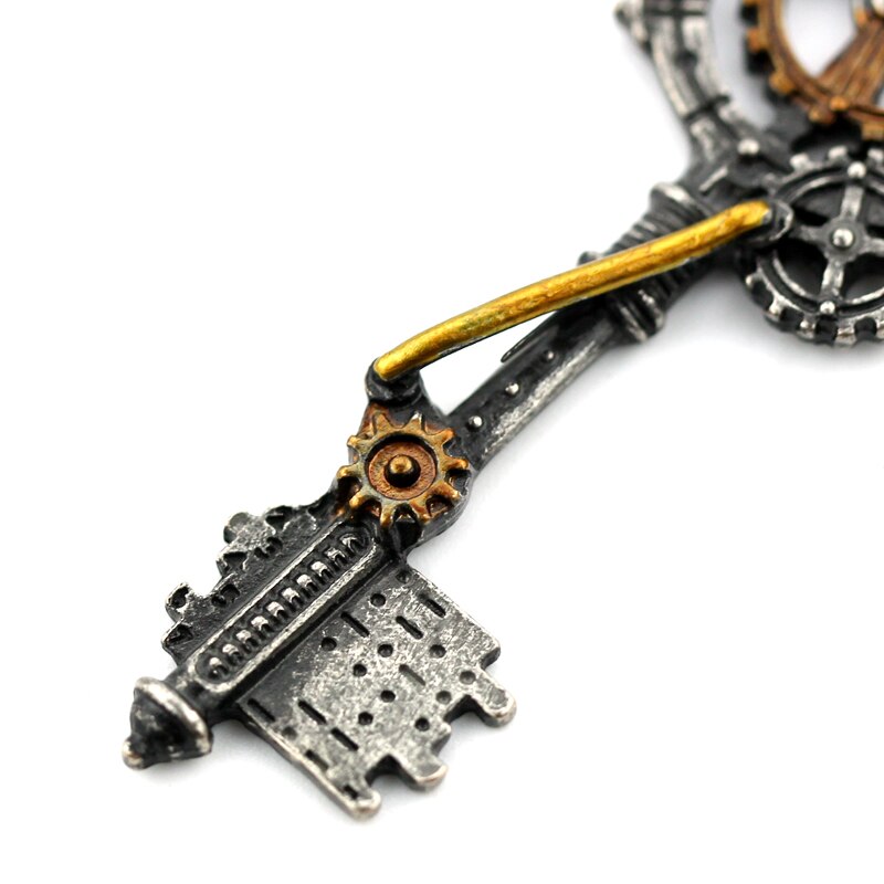 Men's Gear Key Vintage Metal Necklace Jewelry Retro Women's / Men's Pendant Necklace Steampunk Necklace
