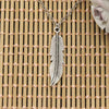 Necklace Feathers Tree Leaf 45x11mm Silver Color Pendants Short Long Women Men Colar Gift Jewelry Choker