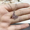 Necklace for Women Colorful Rhinestone  Butterfly Gift Necklace Golden Silver Color Short Choker Jewelry