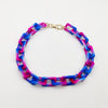 Necklaces Colorful Plastic Thick Chain Statement Choker Collar Necklace Hip Hop Night Club Jewelry For Women