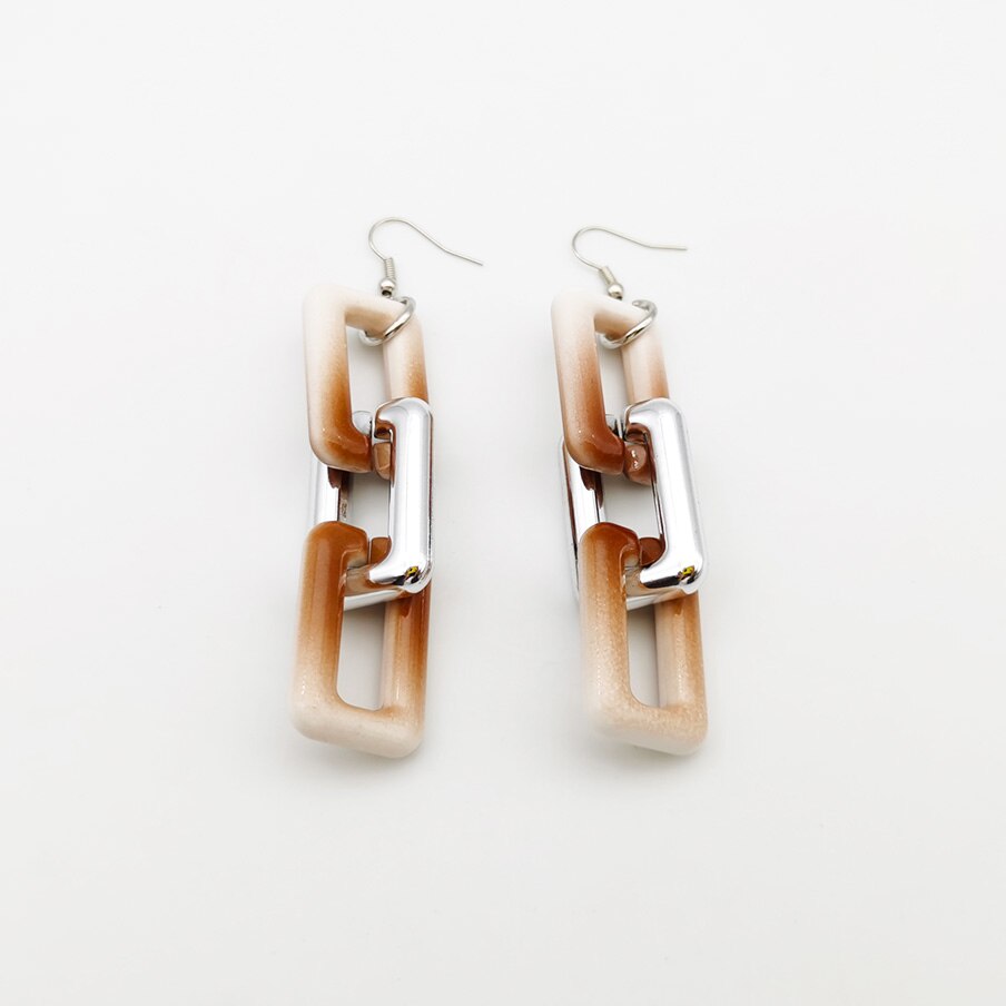 Necklaces Colorful Plastic Thick Chain Statement Choker Collar Necklace Hip Hop Night Club Jewelry For Women