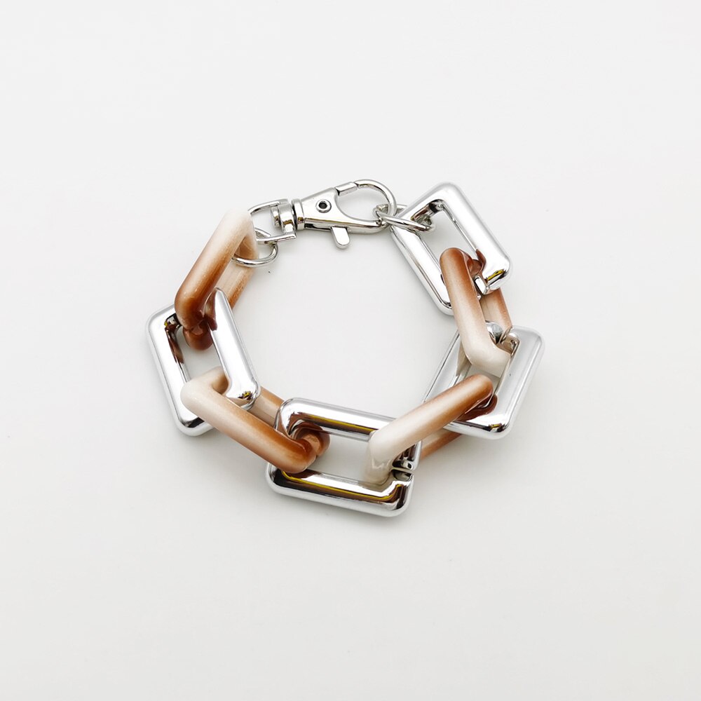 Necklaces Colorful Plastic Thick Chain Statement Choker Collar Necklace Hip Hop Night Club Jewelry For Women