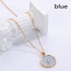 Oil Drop Cute Stars Moon Heart Round Golden Pendant Minimalist Necklace Jewelry Gifts for Girl